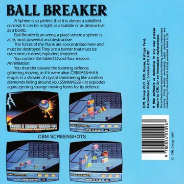 Ball Breaker (UK) (1987) (Trainer) box cover back